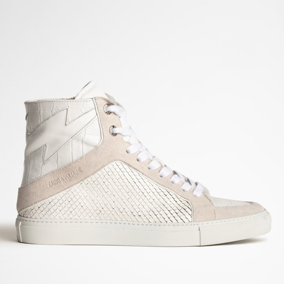NWT Zadig & Voltaire High Flash Keith Sneakers  Size 38 - Picture 1 of 3
